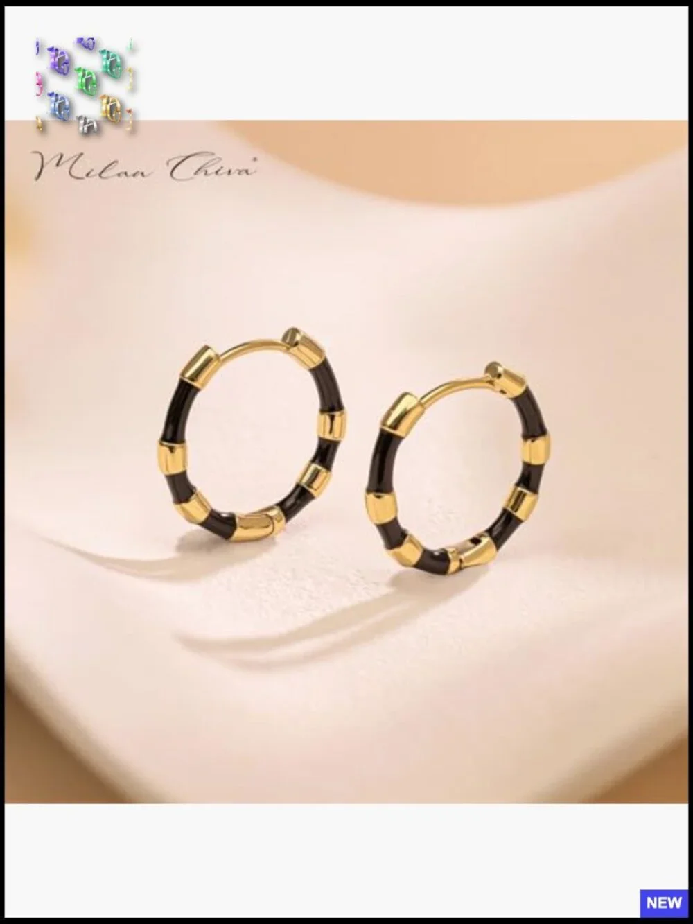 14K Gold Huggie Dangle Earrings Lightweight Trendy Hoop Earrings Hypoallergenic